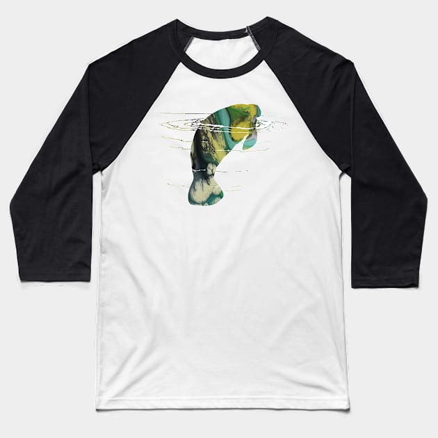 Manatee Baseball T-Shirt by BittenByErmines